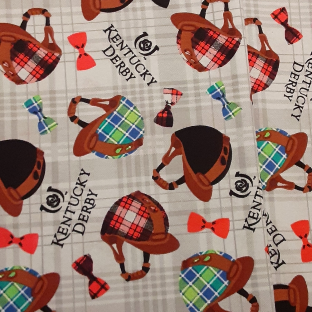 Kentucky derby fabric 1 yard